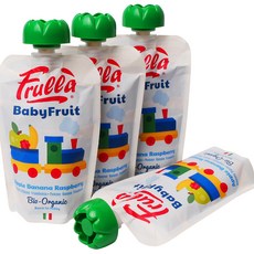 Frulla 水果泥飲料 100g, 蘋果香蕉覆盆子口味, 4份
