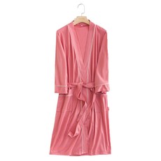 男款飯店式壓紋浴袍 3XL號, 粉色的, 1個