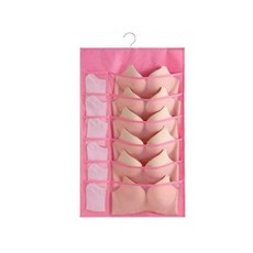 데이수납 속옷 수납걸이 12칸 + 24칸, 핑크, 1세트