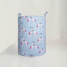 서클스퀘어 다용도 수납 바구니 50 x 45 cm, 블루플라밍고, 1개