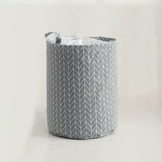 서클스퀘어 다용도 수납 바구니 50 x 45 cm, 그레이체크, 1개