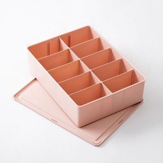 Star 多用途隔板收納盒 10格 23.7cm, 16 粉紅色, 1個