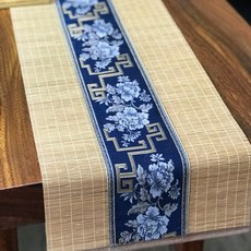 竹製茶席桌旗, 12 海軍藍, 30 x 250 cm