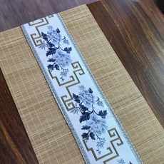 竹製茶席桌旗, 13 象牙白, 30 x 300 cm