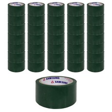 samsungtape OPP彩色封箱膠帶 40m, 50個, 綠色