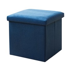 타니 다용도 수납스툴 30 x 30 x 30 cm, 네이비