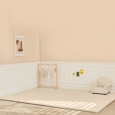 Caraz 素色遊戲地墊套, 淺米色