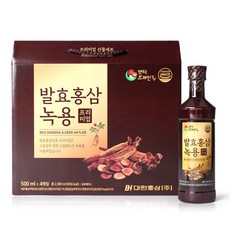 發酵紅參鹿茸液禮盒 4瓶入, 2L, 1盒