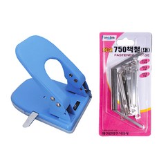 WHASHIN Power 307 固定打孔器 + 750 書桿 7cm 15p, 隨機出貨(打孔), 1組