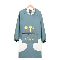 주앙오브제 반디 지퍼포켓 방수 앞치마, 03 블루, 1개