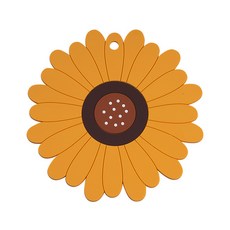 주앙오브제 바라기 실리콘 냄비 받침 L, 03 큰 해바라기(노란색), 1개