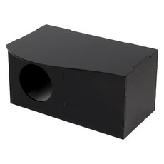 BoraPet 倉鼠壓克力迷宮藏身處 2房型 小型 侏儒倉鼠用, 全黑色, 1個