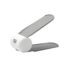 雙層可調節式收納鞋架, 04 灰色, 1個