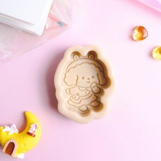 Angle Thing Mukumuku 幼兒園貴賓犬矽膠模具, 米色