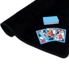 House Of Seoha 大型花牌+天鵝絨墊組合, 藍色（Hwatu），啞光（啞光黑）