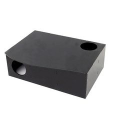 Bora Pet 倉鼠壓克力迷宮小屋 6房型 小型 侏儒倉鼠用, 全黑色, 1個