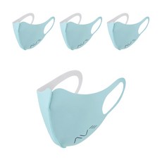 AVAVE 兒童3D素色立體口罩4入組, 薄荷