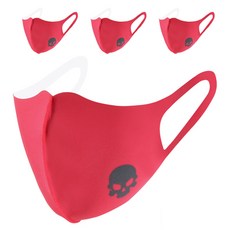 AVAVE 骷髏圖案高爾夫3D立體口罩 4入, 深粉色