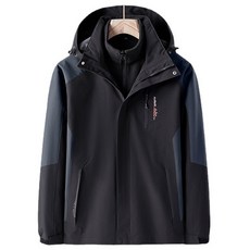 Auls男款配色絨毛層次保暖戶外防水兩件式絨毛夾克 21771