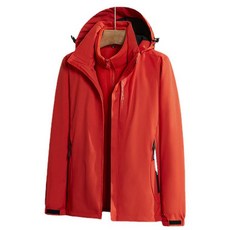 Owls 男款簡約運動風層次戶外兩件式刷毛夾克 6268