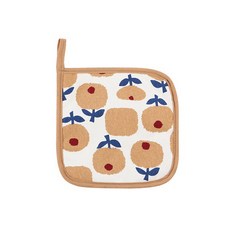 Jooang Objet 雲朵鍋墊04 方形棕色花朵, 1個, 04 方形棕色花朵