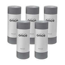 MONACO OLIVE 捲筒式洗碗巾 60入, 5捲, 60件, 灰色