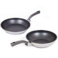 Altenbach Xclipse 3 層不銹鋼煎鍋 + 2 個炒鍋套裝, 平底鍋28cm+炒鍋28cm, 單色