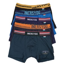 JISIFU 男童四角超彈力學生平口褲 5件組