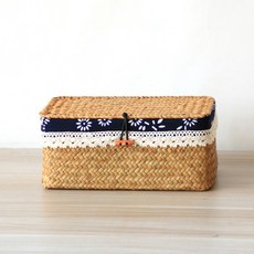 復古風竹蓋藤編籃 小型, 1個, 01封面