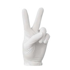 THENAEUN Imilly 優質丁腈 PVC 合成手套白色 M, 100入, 中( M), 1盒