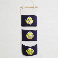 可愛動物多用途收納掛架, 1個, 海軍藍(小雞)