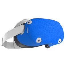 VR研究所Oculus Quest 2 Halo Strap蜂蜜矽膠耳機保護套, 1個, 藍色的