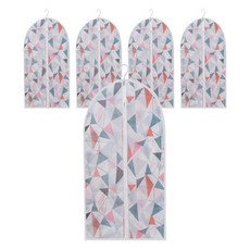 衣服防塵罩 三角形圖案 L號, 5個, 1件