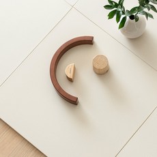 DDASAROOM TPU地墊, Fabric Coco Milk, 4片, TPU墊子