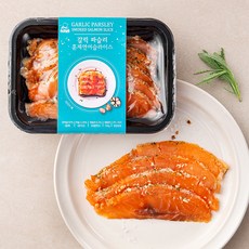 갈릭 파슬리 훈제연어 슬라이스, 150g, 1팩