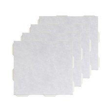 DDASAROOM Easy TPU巧拼墊 中心型, Marble Cloud Gray, 4片