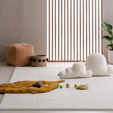 DDASAROOM Easy TPU霧面巧拼墊 中心型 2入+側邊型 2入, Fabric Coco Gray, 1組