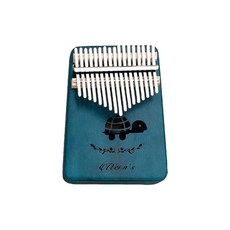 Aves烏龜17音階桃花心木拇指琴全套組 藍色