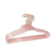 Market Sensation 透明水晶衣架 40cm, 10個, 粉色