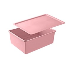 塑膠隔板收納盒內衣整理盒, 04 普通粉色, 1個