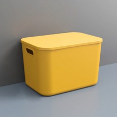 鮮豔的彩色多功能儲物籃 36.6 x 24 x 26cm, 1個, 黃色