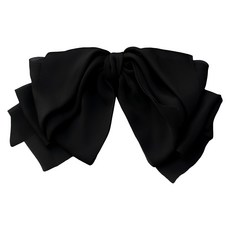 HanNal 雷射切割雪紡大蝴蝶結髮夾