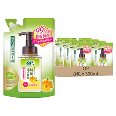 OP 茶酚抗菌洗手慕絲 補充包 敏弱肌適用, 300ml, 8包