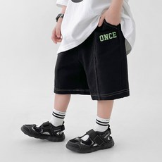 BerryCloset 男童玩具運動開衩幼兒兒童夏季五分褲短褲