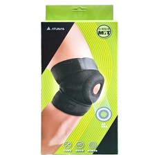 ATUNAS 歐都納 標準型調整護膝 短 A1SAGZ03 黑色 均碼 - 運動防護 膝蓋保護, F, 1個