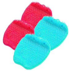 Woni's House 足部清潔足刷 2款, 薄荷綠, 粉紅色, 2套, 2入