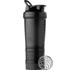 Blender Bottle ProStak V2 多層分裝可拆式運動搖搖杯 22oz, 極夜黑, 650ml, 1個