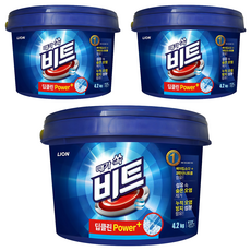 Beat 粉末洗衣精 深層清潔力Plus, 3個, 4.2kg