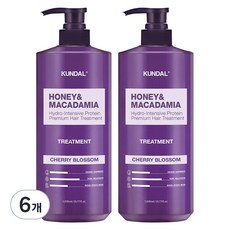 쿤달 허니 앤 마카다미아 헤어 트리트먼트 체리블라썸향, 1.058L, 6개