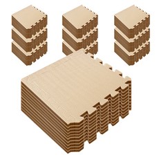 딩동펫 반려동물 퍼즐매트, 베이지, 100개